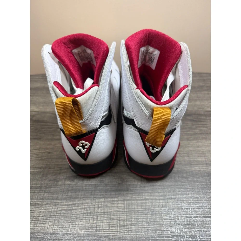 Air Jordan 7 Retro Cardinal 2022 White Red Gold CU9307-106 Mens Size 8.5